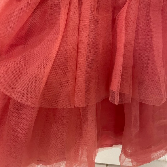 Mini Boden Mauve Pink and Gold Striped Tulle Dress, Size 5-6 - Picture 3 of 7